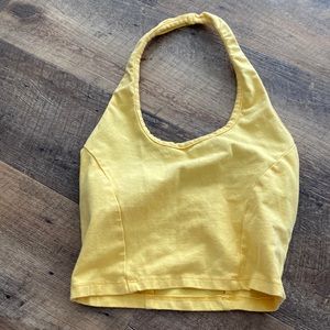 Yellow halter top from urban outfitters